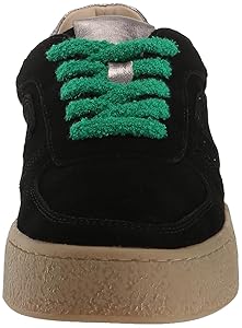 【Steve Madden】ブライアン ブラック スエード BRAYAN Black Suede Low-Top Lace-Up Sneaker | Women's